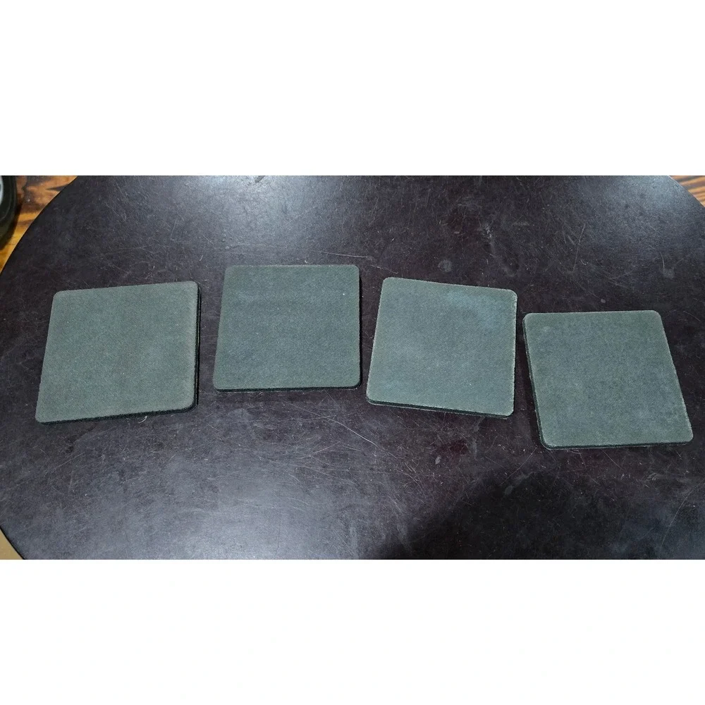 Green Bay Packers Coasters Set of 4 Property Of NFL Football Barware Green Gold